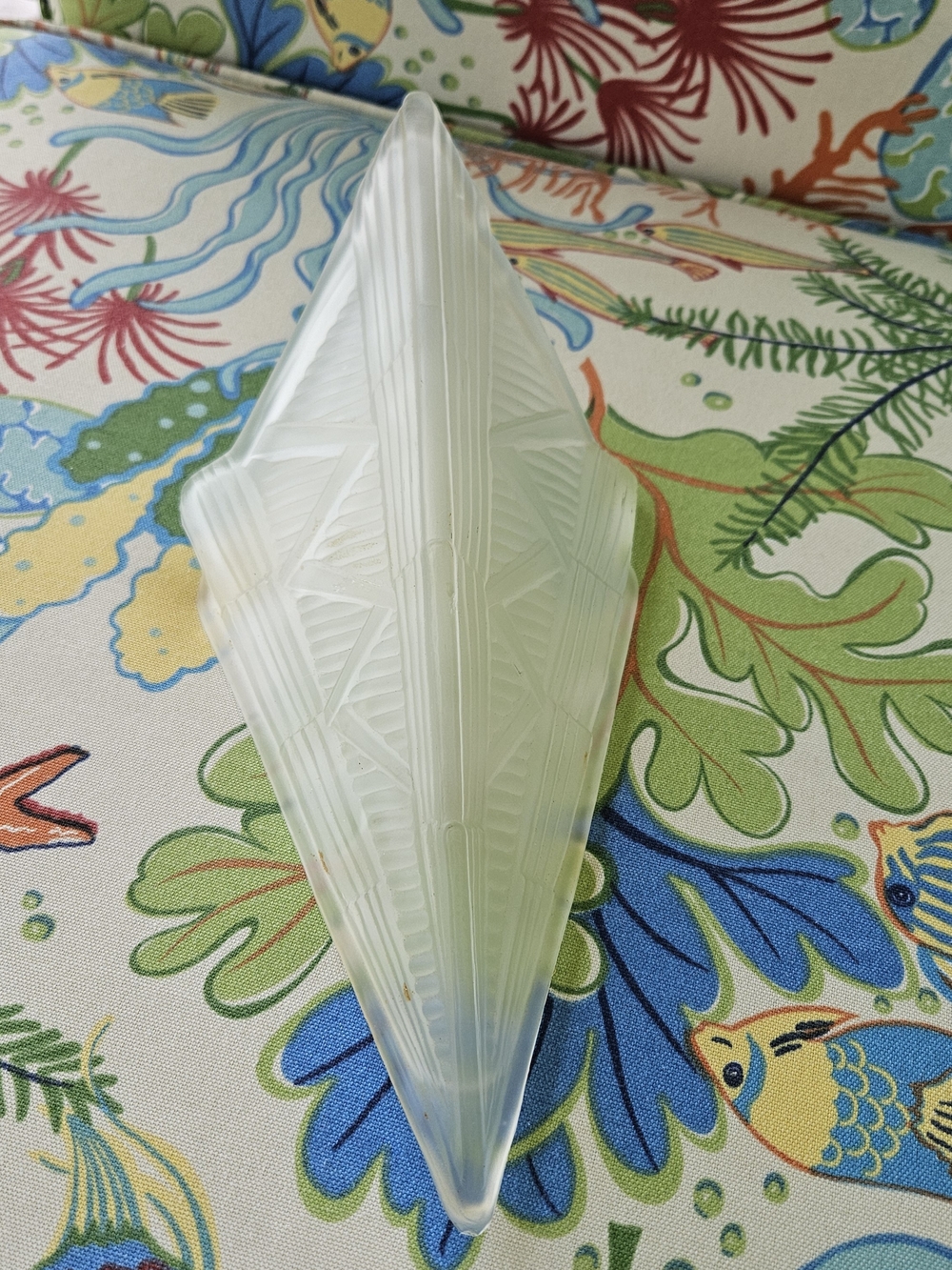 Art Deco Style Frosted Replacement Wall Sconce Glass